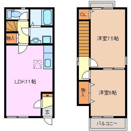 日永駅 徒歩12分 1階の物件間取画像